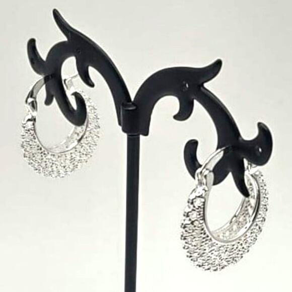 925 Silver Bohemian Style Hoop Earrings Anniversary Birthday Gift New!!! - Picture 5 of 7